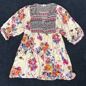 Boho floral dress